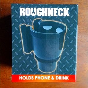 Roughneck Cup Holder Expander Adapter With Phone Holder